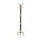 Gold Aluminum Traditional Coat Rack, 18" x 18" x 72"